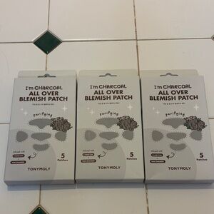 TONYMOLY Charcoal Blemish Patch Set New in Box 3 Packs